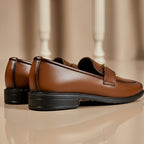 Shaded Brown Loafer HandMade Article With Comfortable Rubber Sole