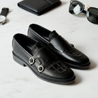 Monk Strap Black Loafer