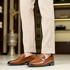 Shaded Brown Loafer HandMade Article With Comfortable Rubber Sole