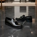 Black Gloss Tassel Loafers| Softsole and daily wear loafer