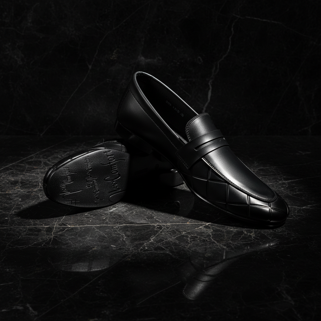 Sleek Black Formal Premium Handmade Loafer